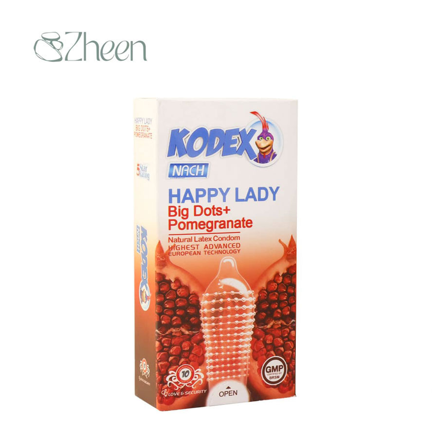 کاندوم خاردار هپی لیدی ناچ کدکس بسته 10 عدد